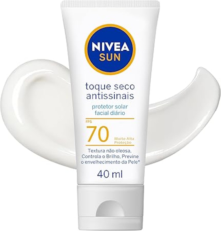 Protetor Solar Facial Toque Seco Antissinais FPS 70 1